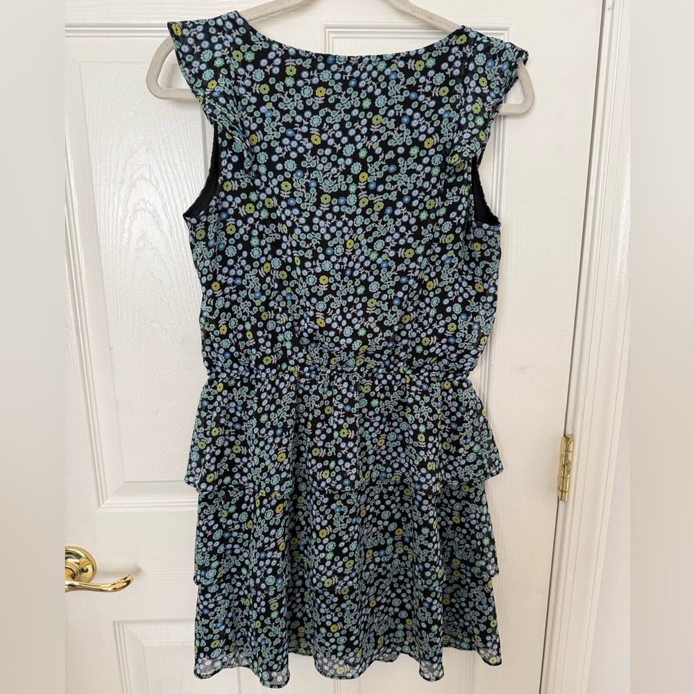 Floral Kids Dress - Blue and Green